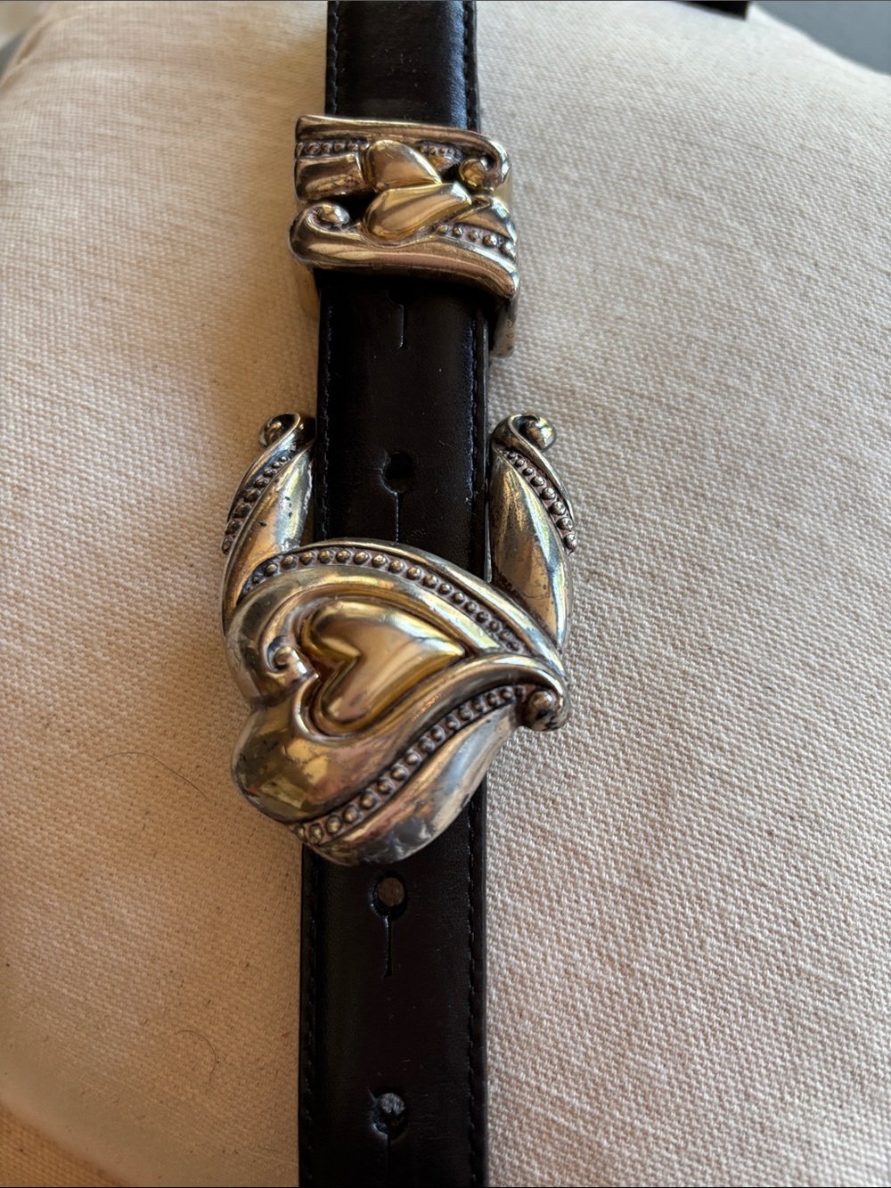 Vintage Heart  buckle Brighton belt